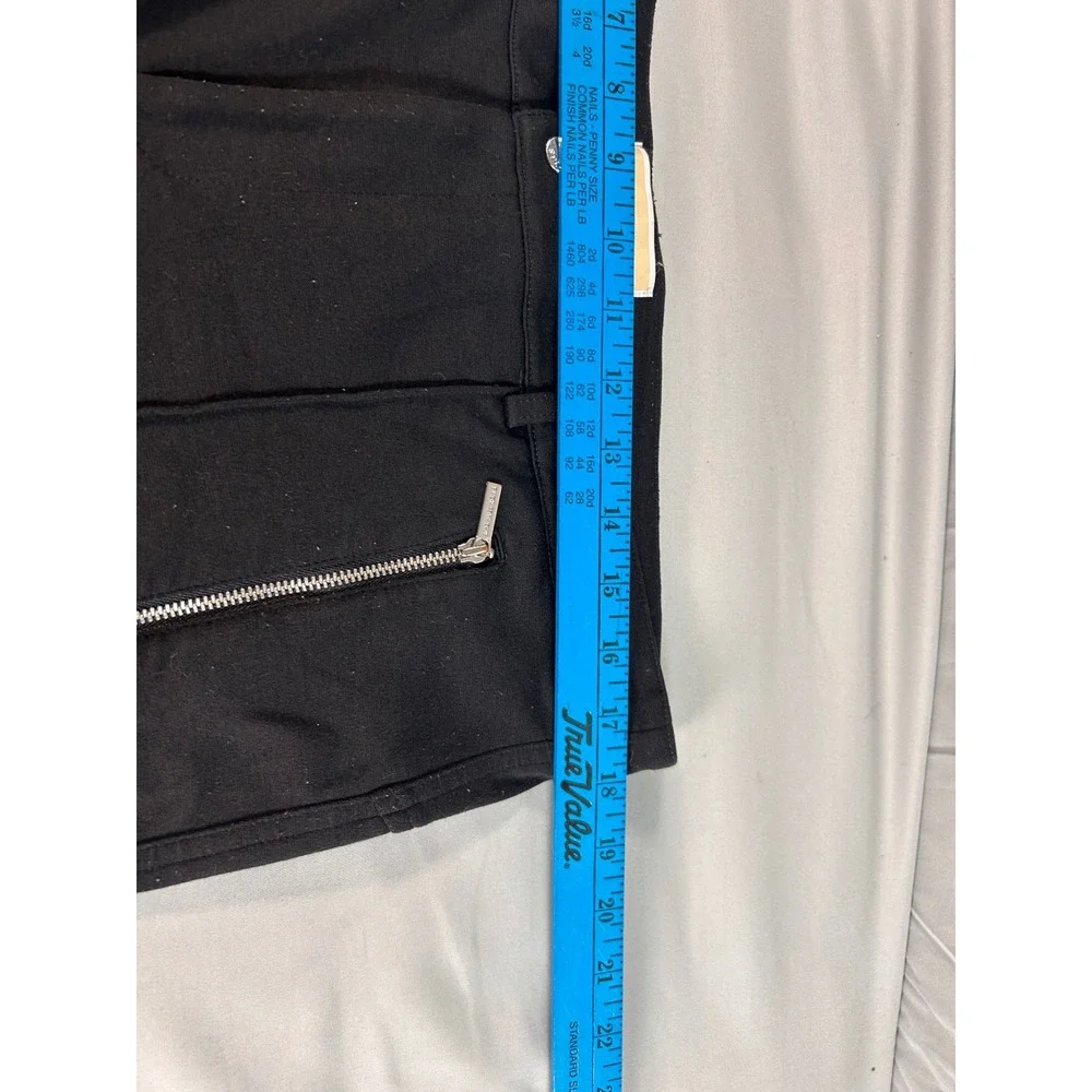 Michael Kors Womens XL Black Equestrian Skinny Pants Zipper Pockets High Rise‎